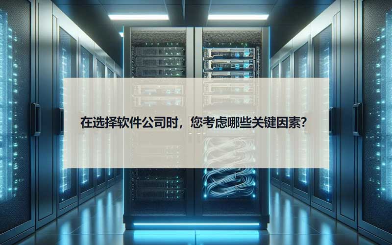 在选择软件公司时，您考虑哪些关键因素？