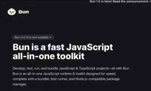 Bun 相对年轻,尚未经历与 Node.js 同等水平的企业级审查 Bun 相对年轻,尚未经历与 Node.js 同等水平的企业级审查