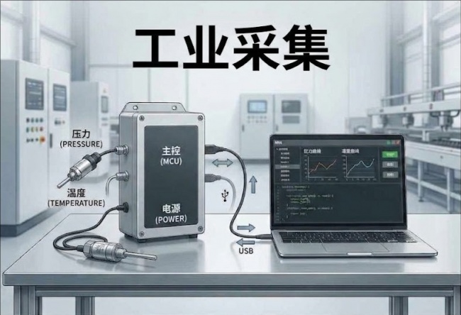 工业采集架构示意图 工业采集架构示意图