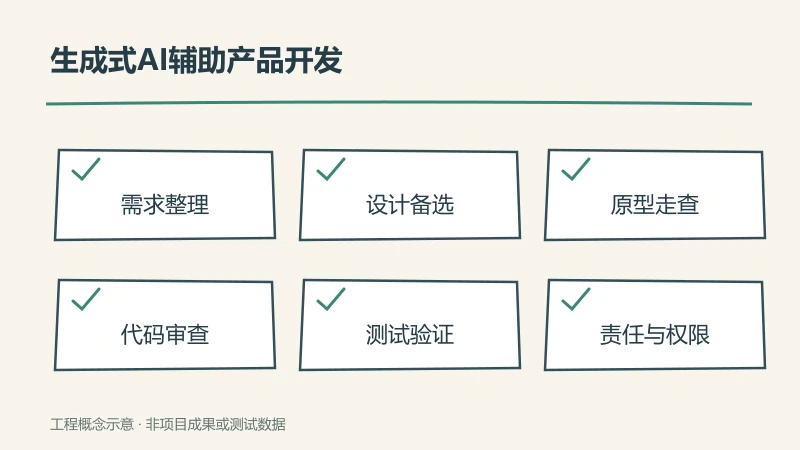 生成式AI辅助产品设计与开发：适用环节与验证方法